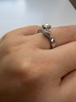 18ct White Gold Solitaire Diamond Ring 0.50ct Diamond Engagement Size O